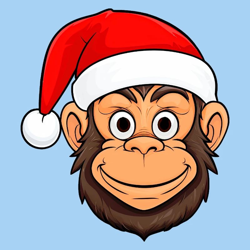 Singe Noël / Père Noël Singe