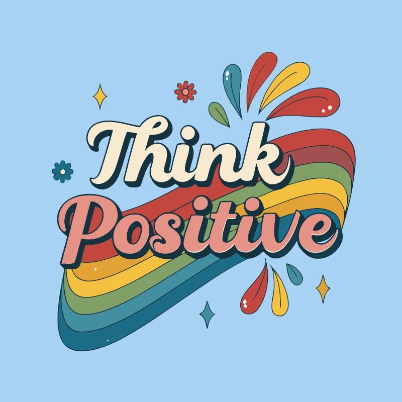 Think Positive Rainbow