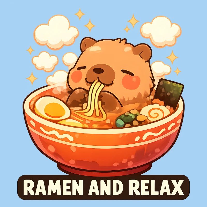 Capybara Ramen and Relax
