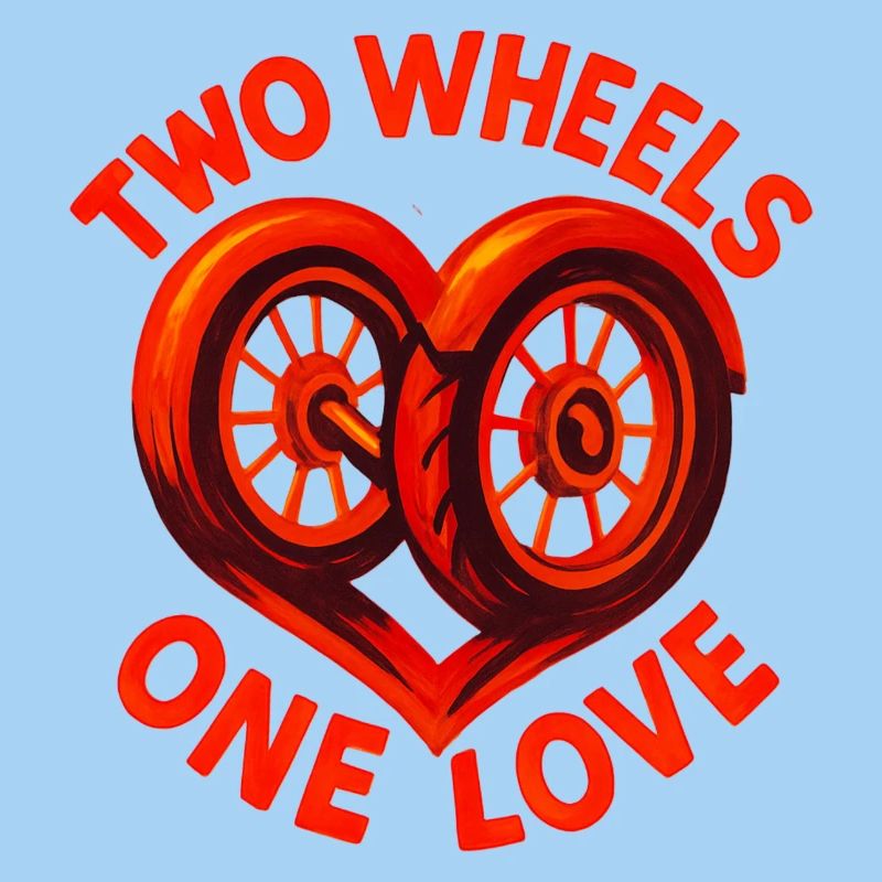 Two Wheels One Love - Motorcycle - Biker