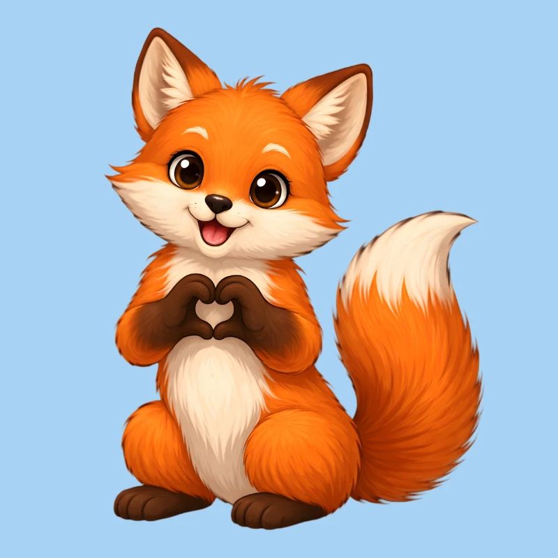 Liebesfuchs Herzform