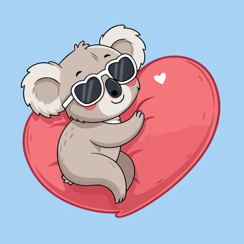 Koala Smiling Heart