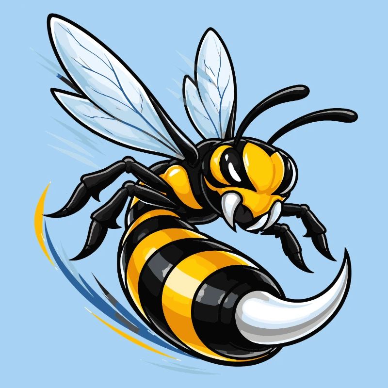Dynamic wasp in flight