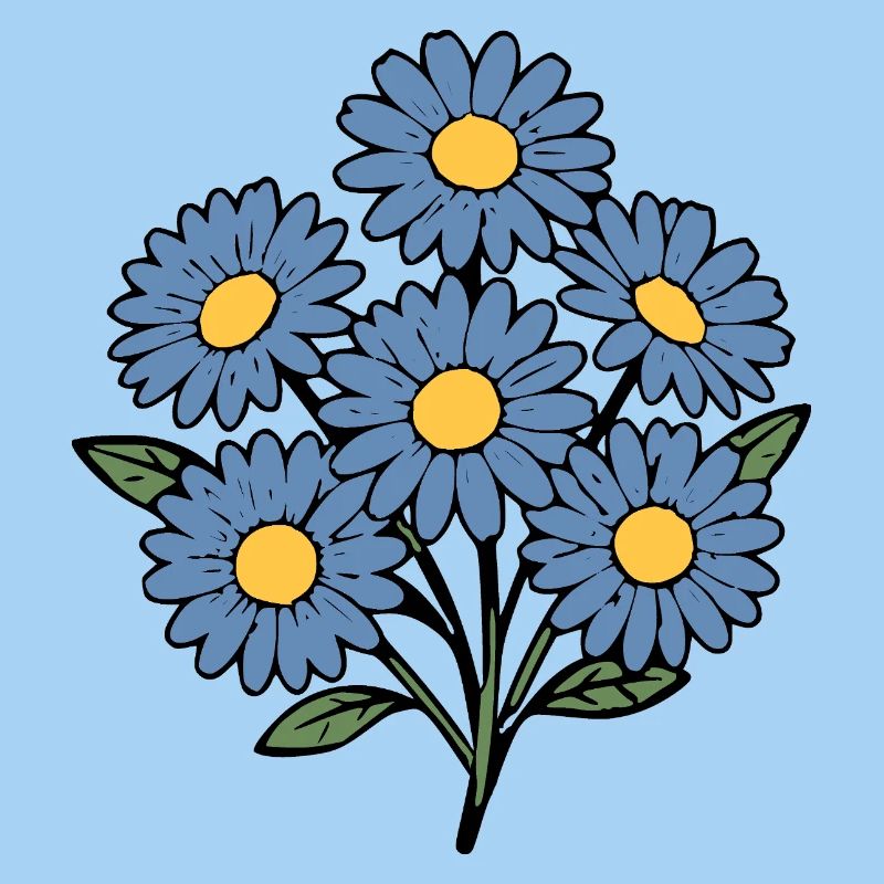 Bouquet fleur de fleurs bleues