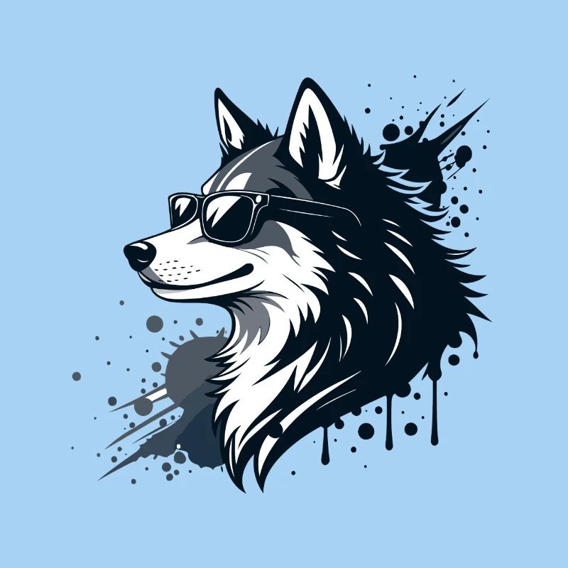 Husky-Chic-Gläser und Spritzer