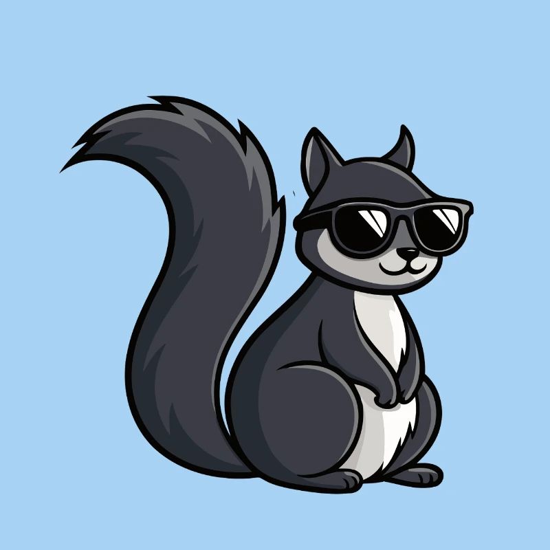 Coole Eichhörnchen-Dunkle Brille