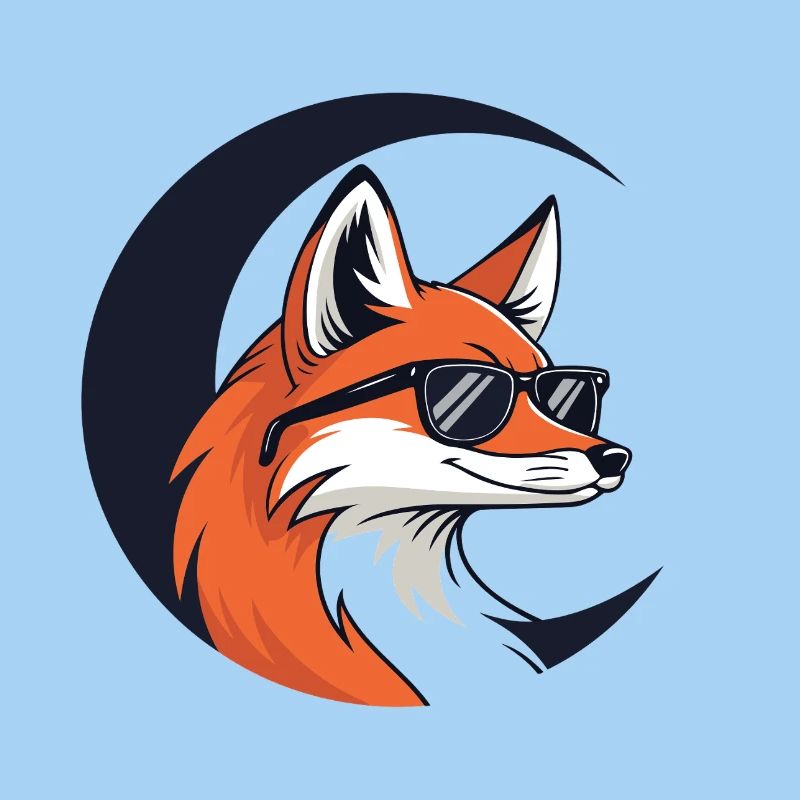 Lunar Fox in Sunglasses