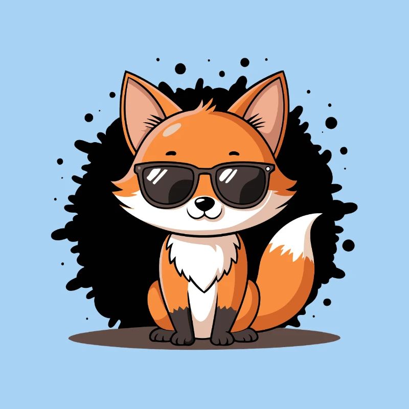 Chic Fox Schwarze Brille