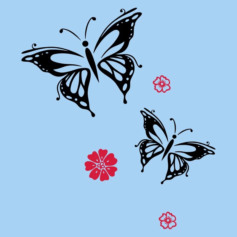 papillons fleurs fleurs insectes été