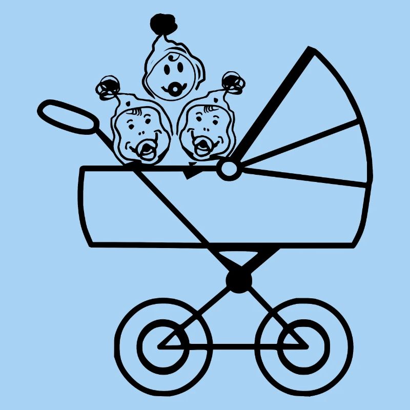 Drillinge Kinderschar Babys