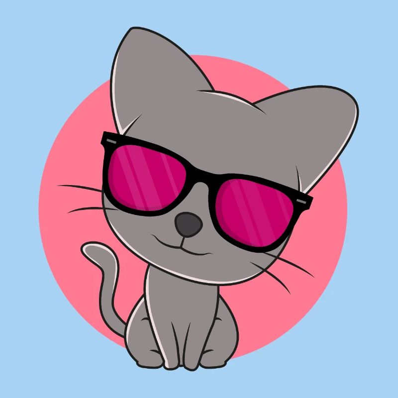 Mignon chaton gris