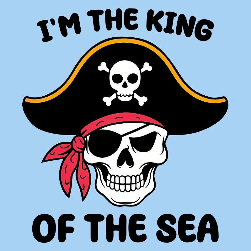 Pirate skull with eye patch