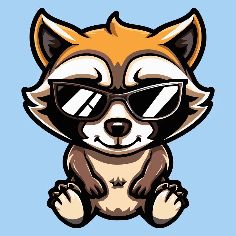 Raccoon Comic Cool