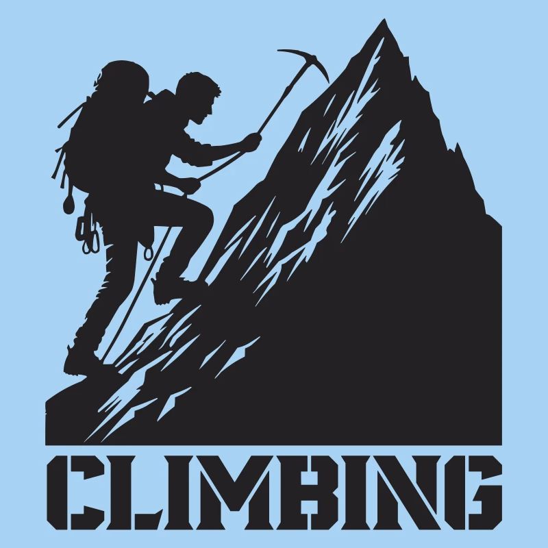bergsteiger climbing