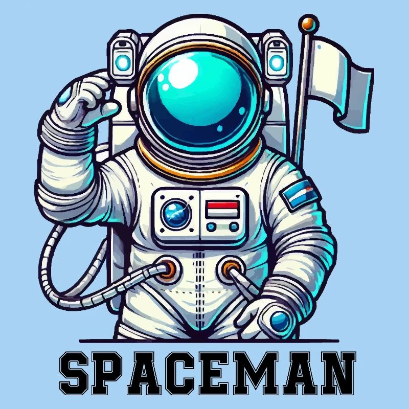 Astronaute de bande dessinée de l’espace
