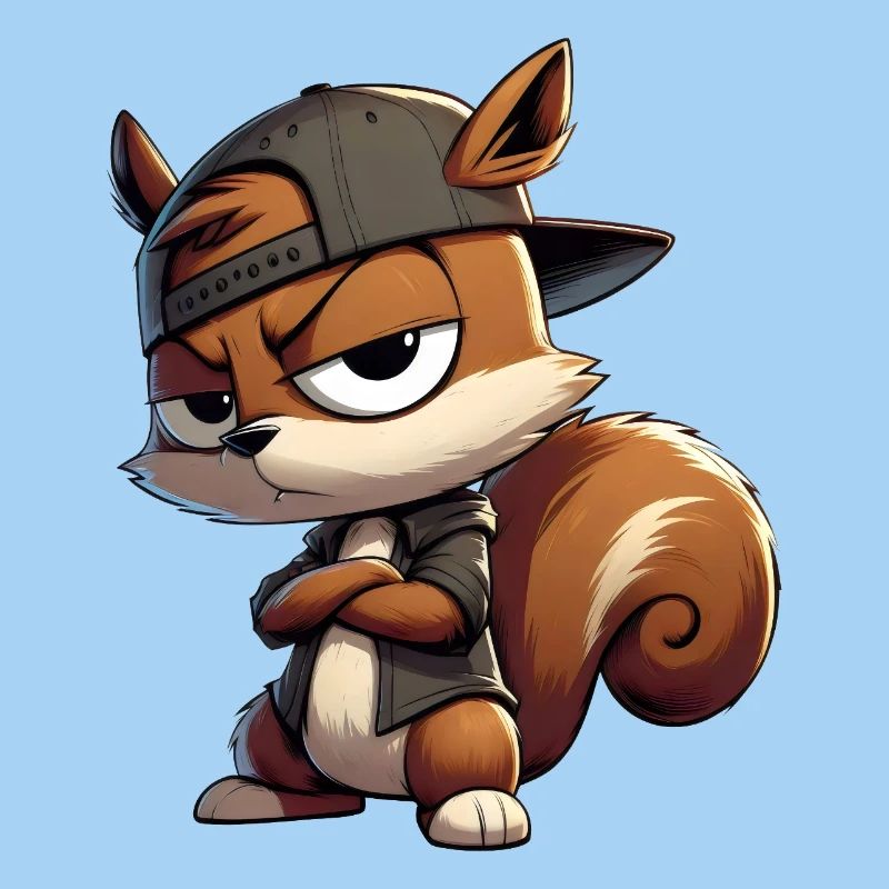Eichhörnchen Hiphop Kappe