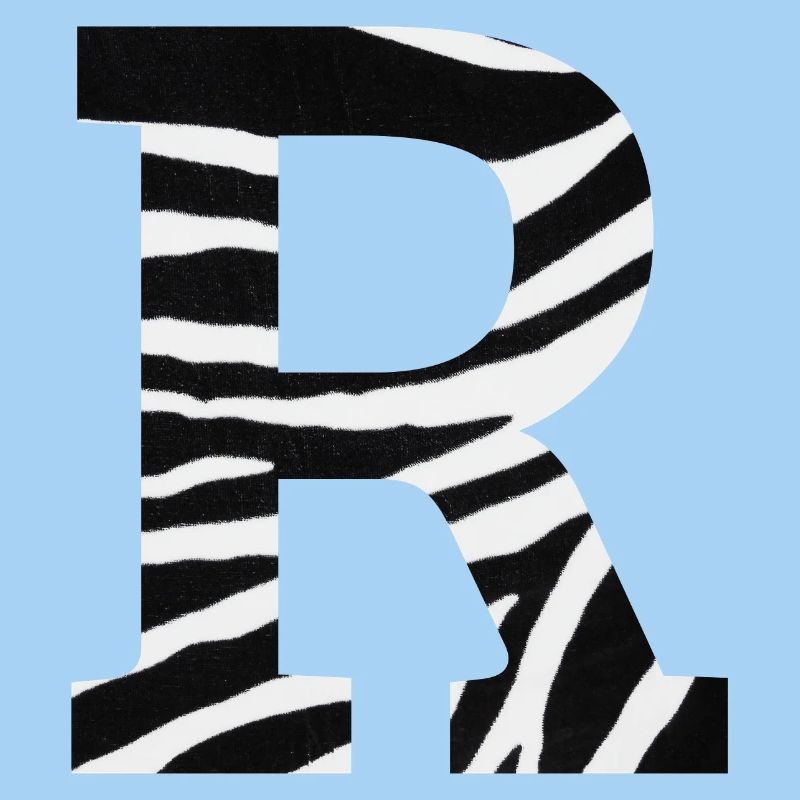 Buchstabe r zebra