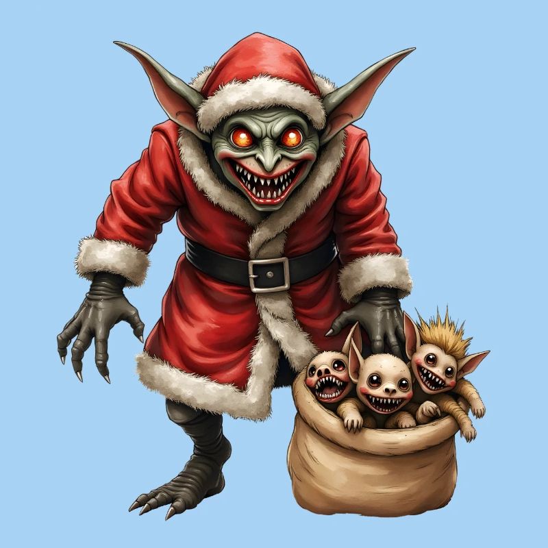 Christmas Goblin with Creatures