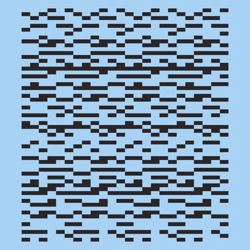 Noir Stripe pixellé Glitch Grid