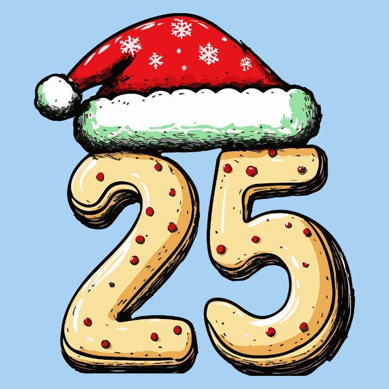 Biscuit 25 chiffres Noël