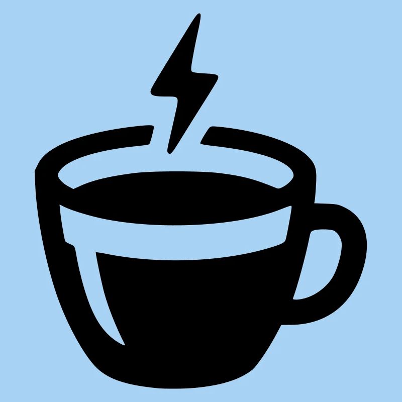 Energy Kick: Coffee Mug with Lightning Symbol
