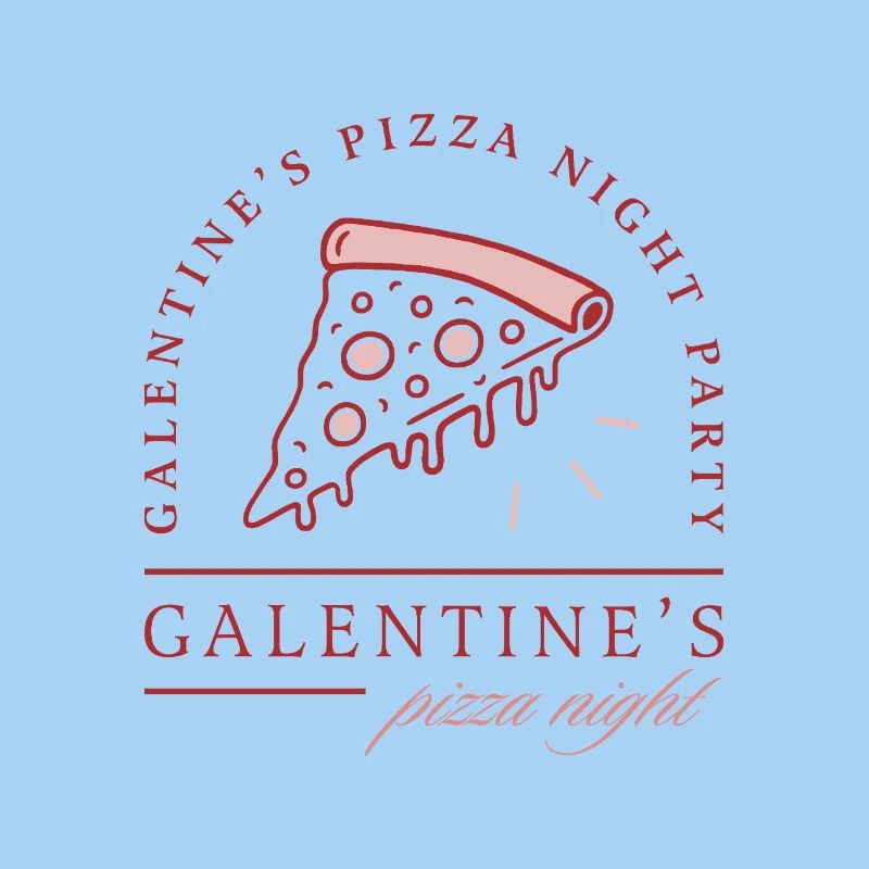 Galentines Pizzaabend Valentinstags-Mädchenparty