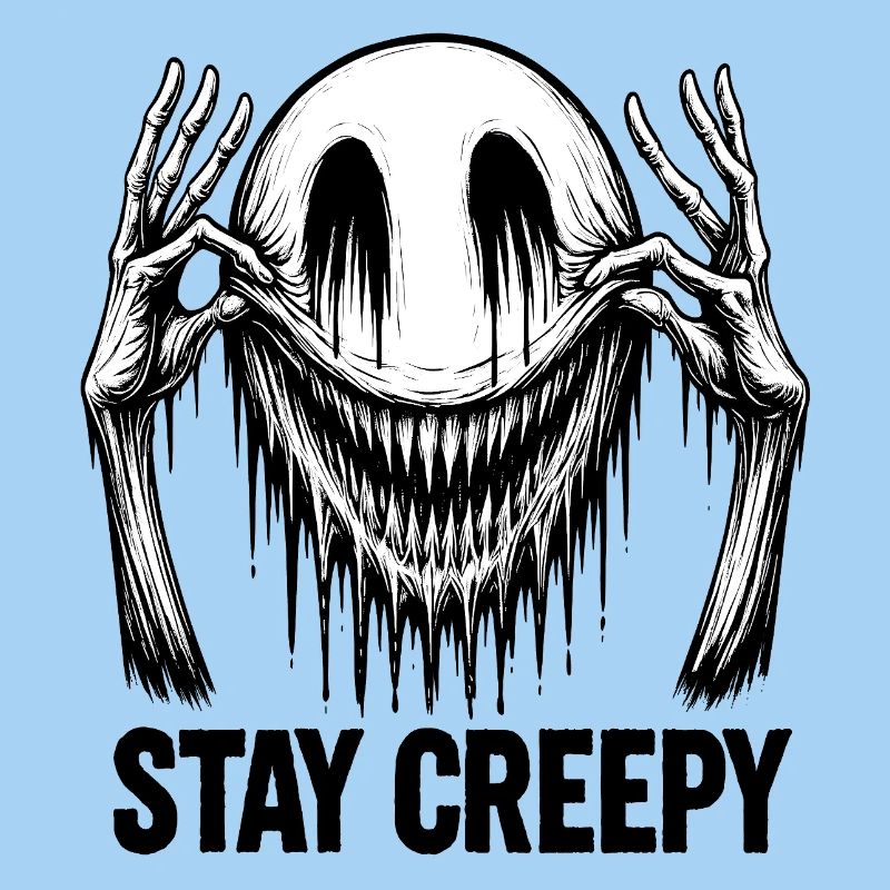 Melting Smile – Dark Comic Horror Art