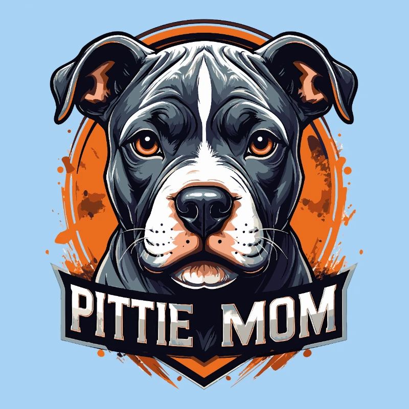 Art pitbull de la mère pitbull Pittie