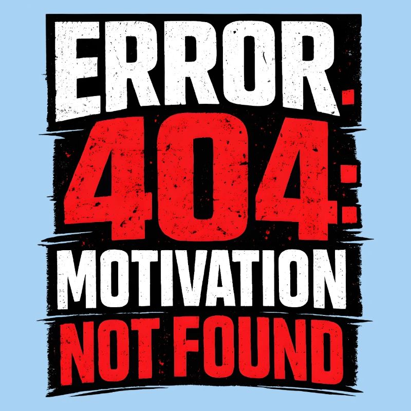 404-Motivation Not Found Minimalistisch