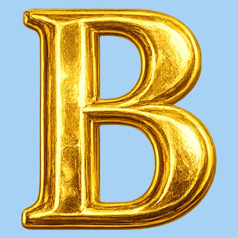 Gold 'B' Monogram