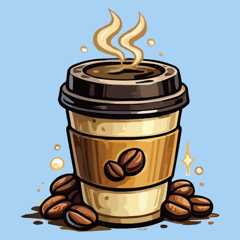 Kaffee Kunst Becher