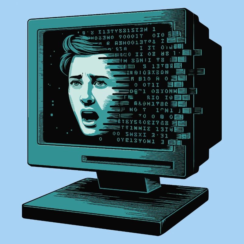 Retro-Computer Schrecken- Retroglitch KI