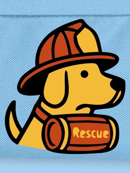 Rescue Dog Fire Brigade Icon