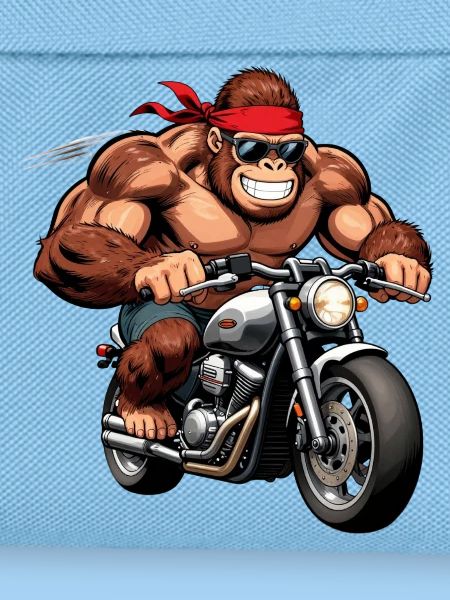 Muscular Gorilla Biker