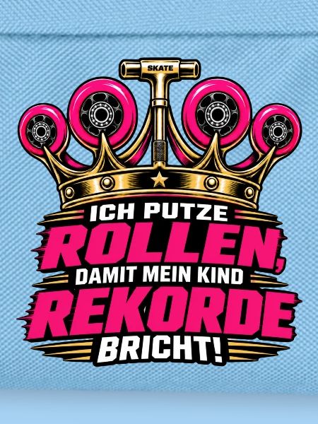 Ich putze Rollen Skater Eltern