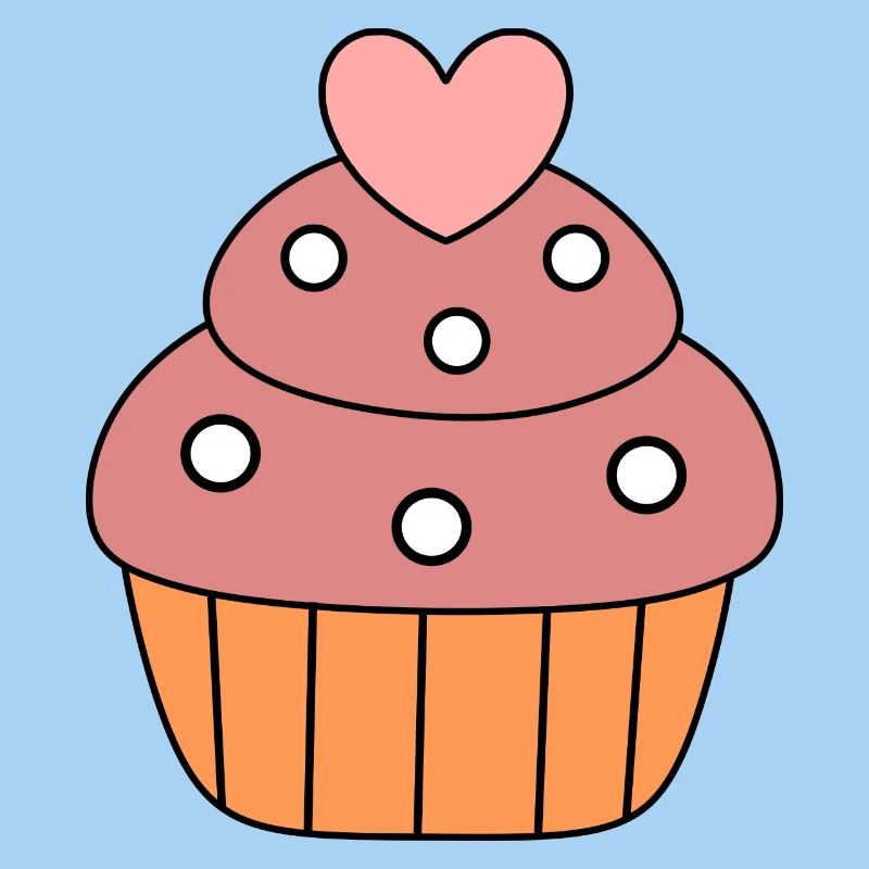 kochen backen Herz Kuchen cupcake bunt Geschenk