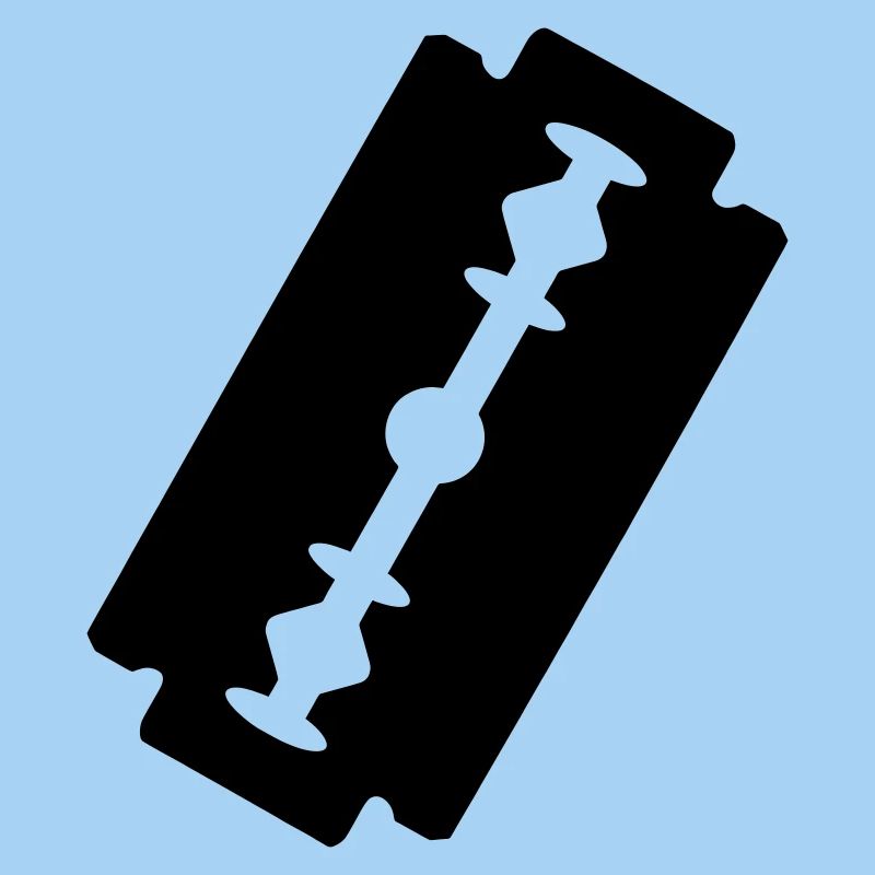 Logo-Rasierklinge.