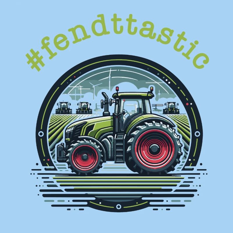 Fendttastic Green Tractor Trekker Red Rims
