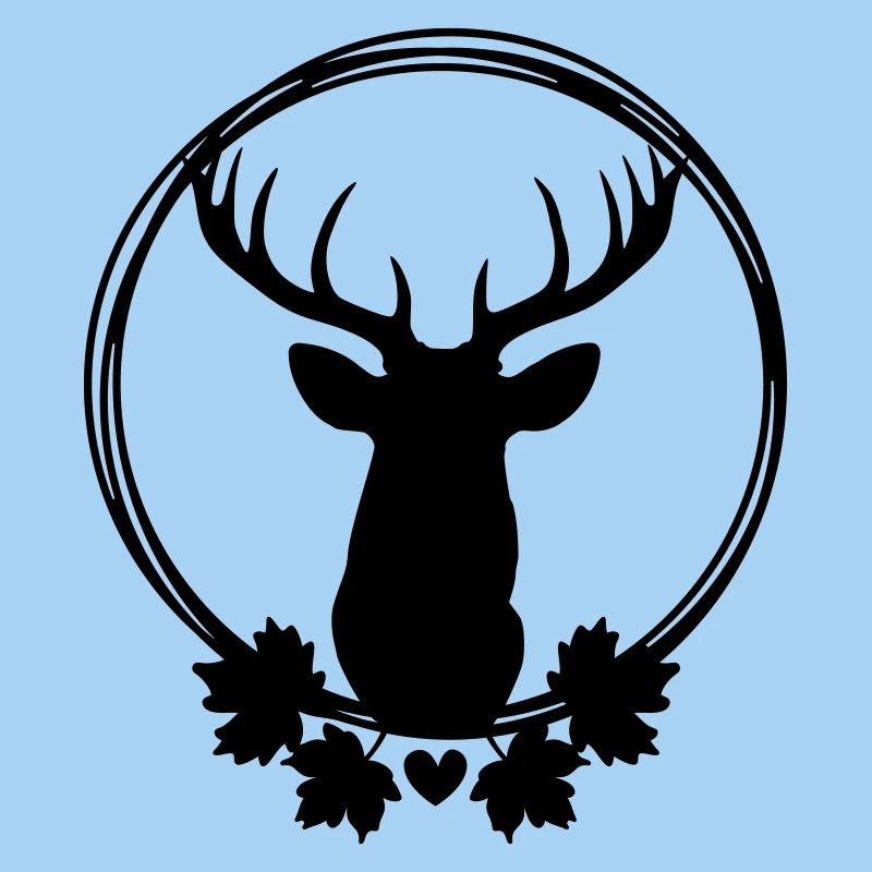 Wreath with deer