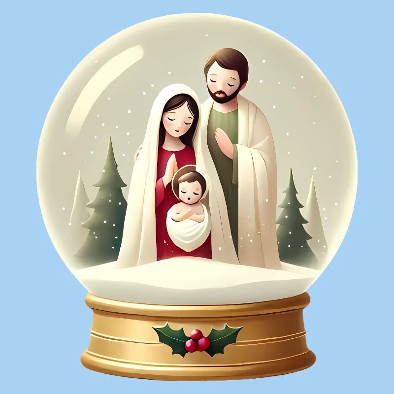 Nativity Snow Globe Christmas Scene