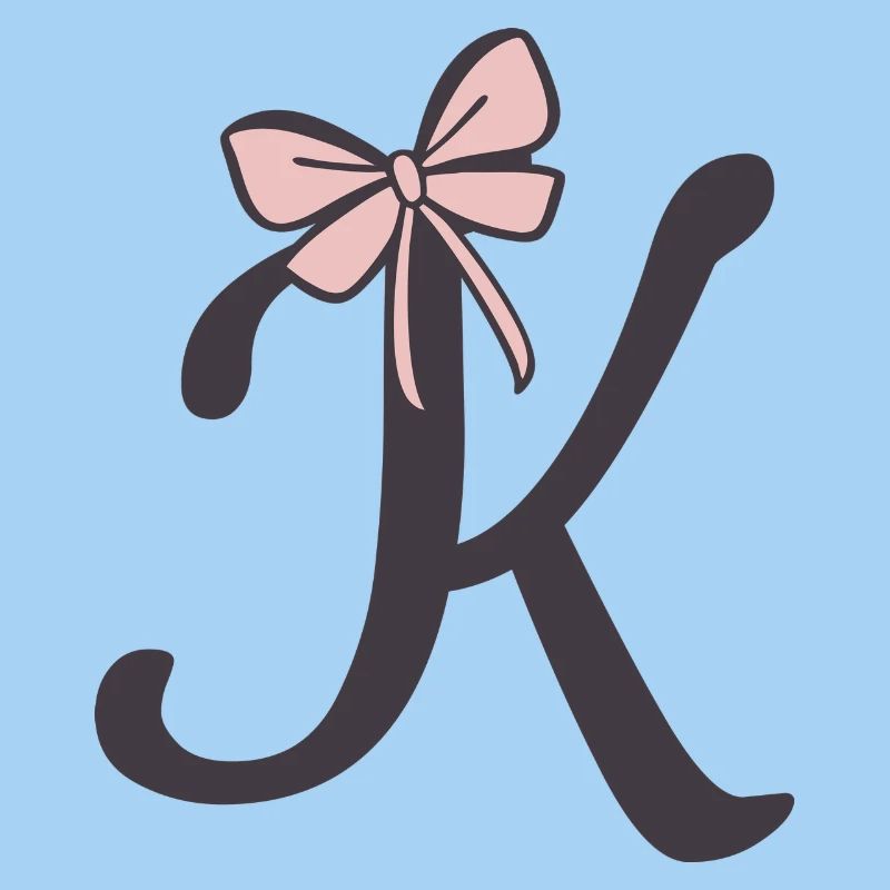 Initial letter K bow