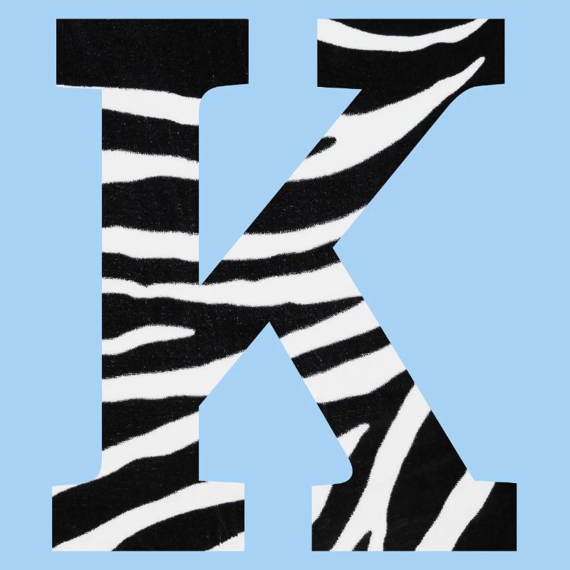 Buchstabe k Zebra