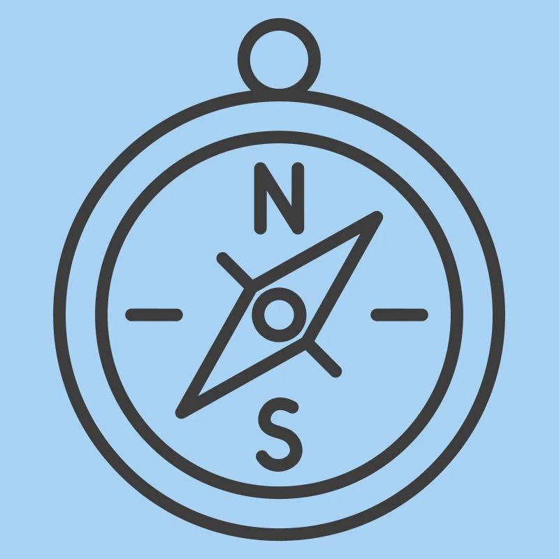 Minimalist Compass Navigation Design