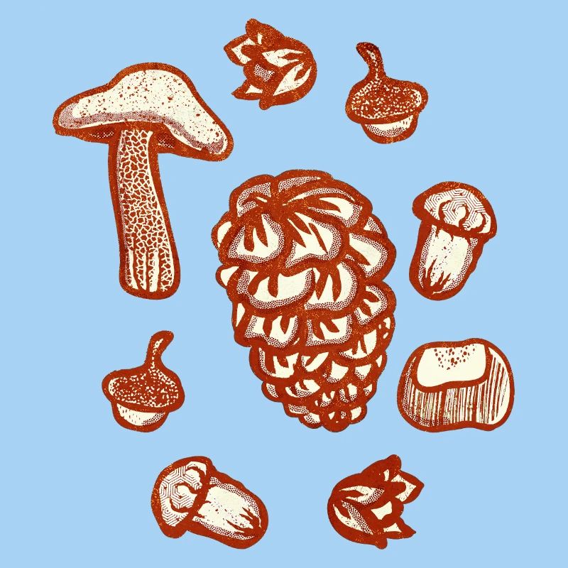 Rustikale Herbstschmuck-Illustration