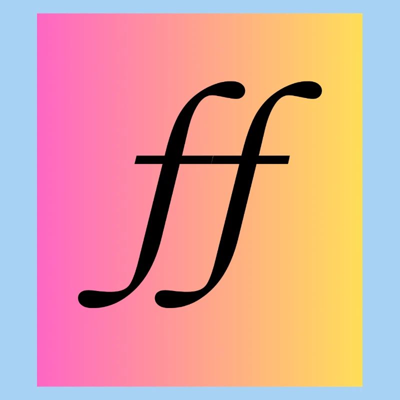 Fortissimo - Music Monogram Gradient