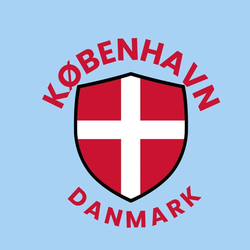 Bouclier de Copenhague avec drapeau danois