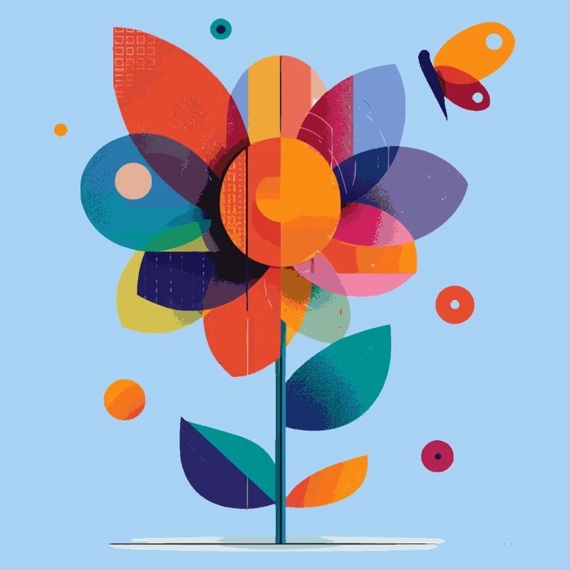 bunte Blume