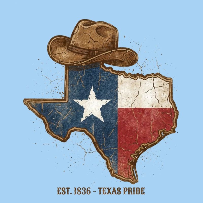 Texas Pride with cowboy hat