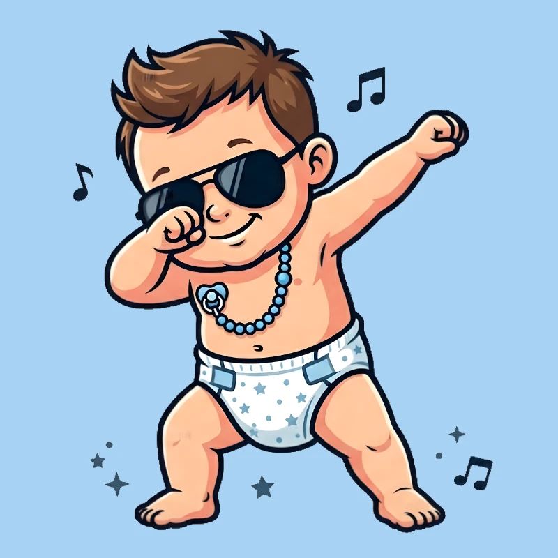Bébé mignon – garçon brun