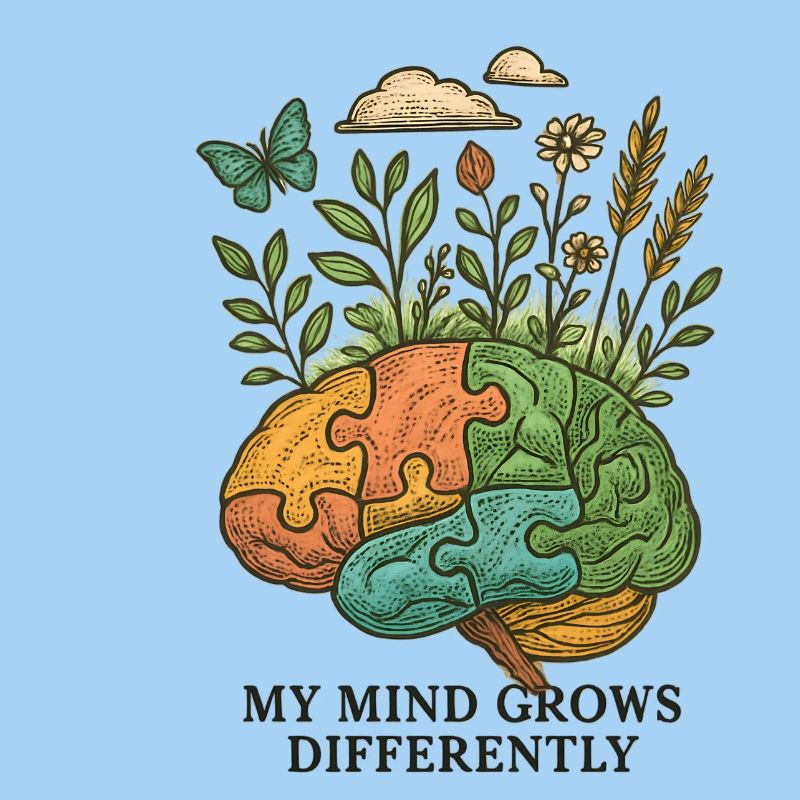 Brain grows differently
